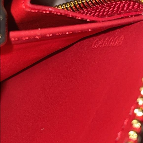 Louis Vuitton Red Card Holder Wallet - Picture 4 of 6
